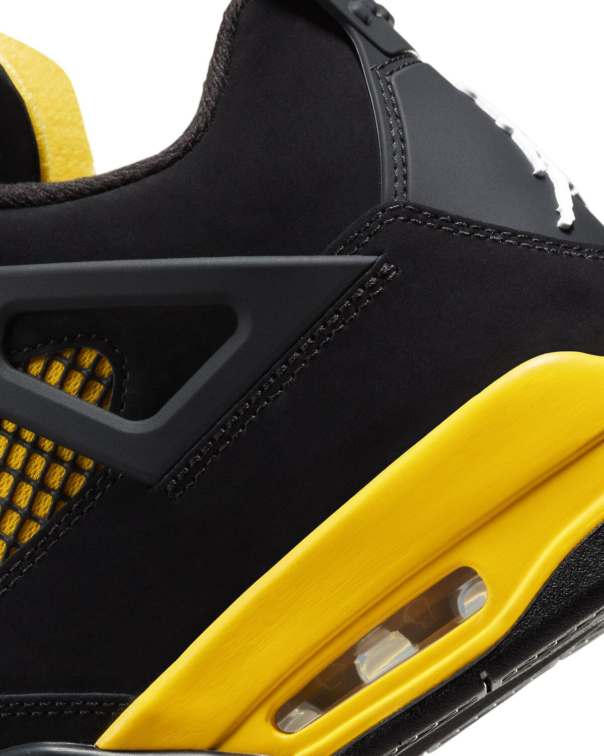 retro 4 yellow and black